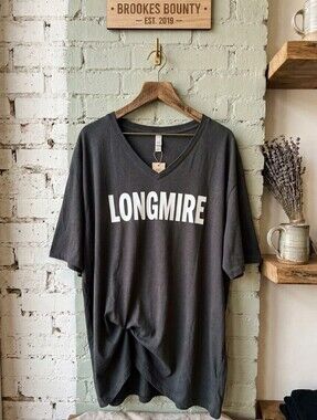 WALT LONGMIRE DAYS Black V-neck 2022 Longmire Days Event Wyoming T-shirt Top 4X